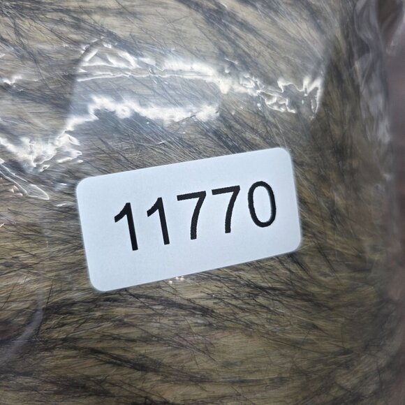 Womens Aukmla Brown & Black Faux Fur Wrap Stole Polyester Acrylic Blend One Size - Picture 7 of 7